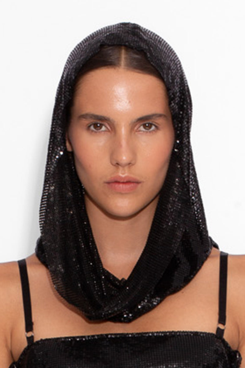 Chainmail Hood in Black