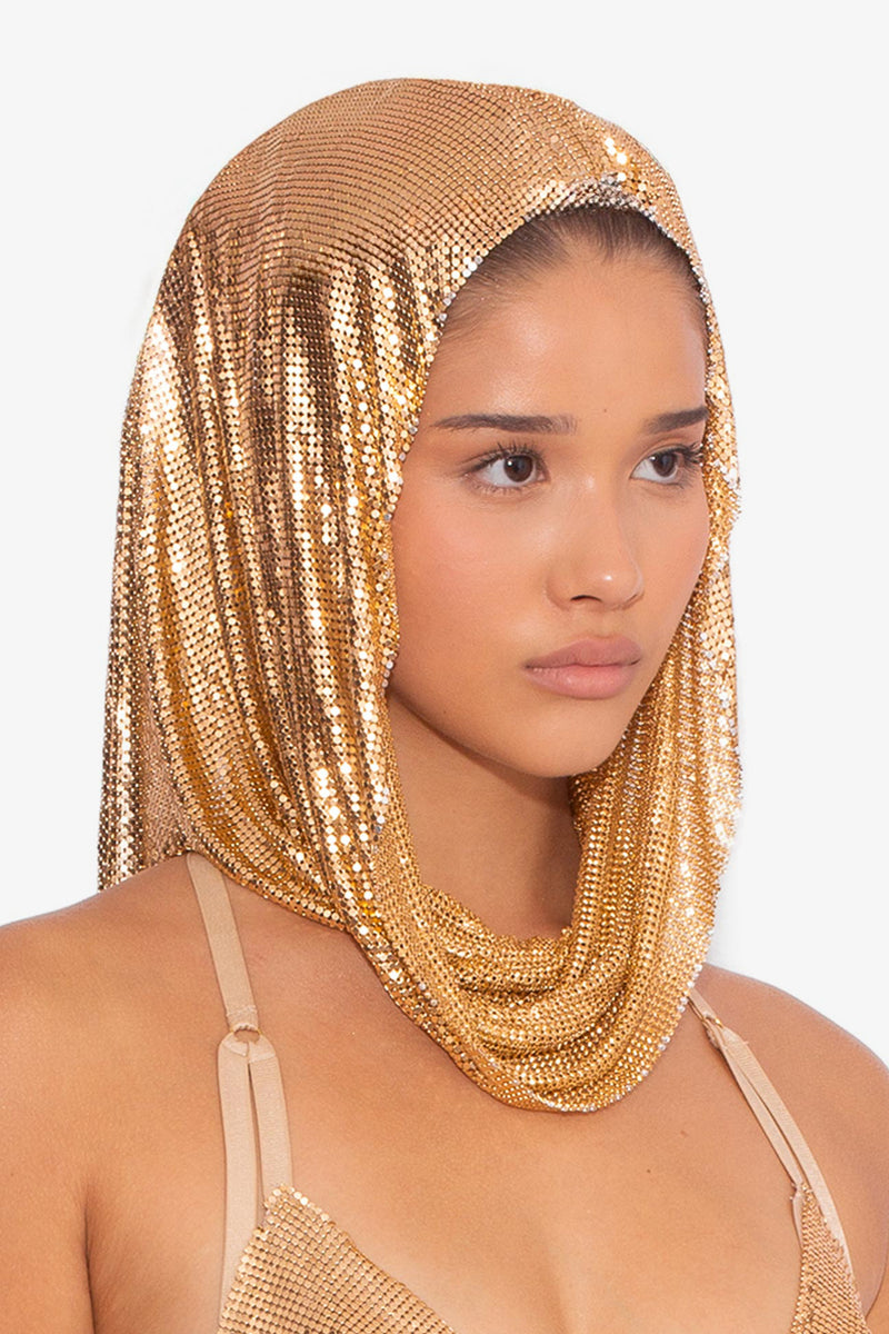 Chainmail Hood in Gold