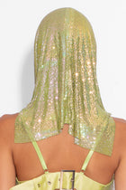 Chainmail Hood in Green Iridescent